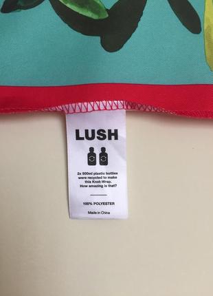 Красивый яркий платок, шарф lush mistletoe как шелк, с принтом7 фото