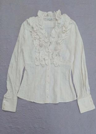 Романтичная блуза с рюшами, от marella, коттон