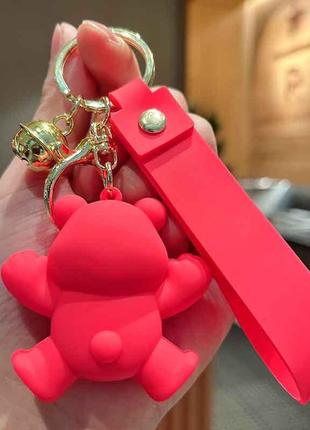 Брелок для рюкзака, сумки или ключей медведь лотсо. брелок-подвеска медведь лотсо