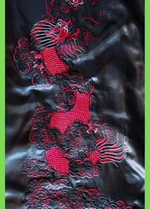 Шикарный атласный халат унисекс кимоно пеньюар двусторонний р. xs, s, м, l8 фото