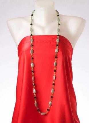 Бусы нефрит