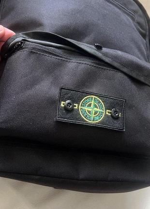Комплект рюкзак + сумка мессенджер через плечо + кепка stone island набор стон айленд городской мужской2 фото