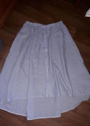 Стильная юбка удлиненная сзади! размер m-l.