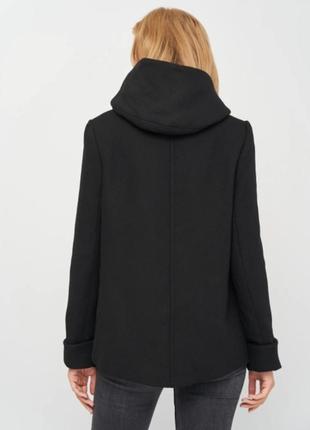 Zara шерстяное кроп пальто с капюшоном новые коллекции  /8792/4 фото