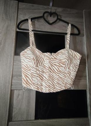Корсет зебристий zara