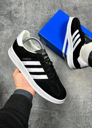 Adidas gazelle black / white