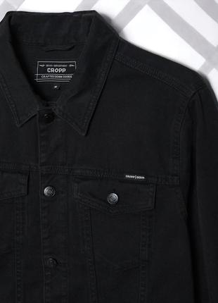 Джинсова куртка "top" чорна. розмір 44.4 фото