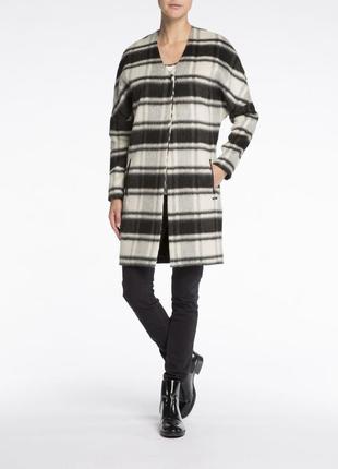 Пальто демисезонное на весну maison scotch черно-белое