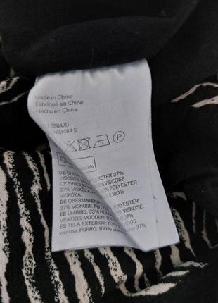 Платье с принтом из вискозы на подкладке h&amp;m, размер xs4 фото