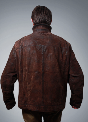 Мужская куртка кожаная angelo litrico зима весна 20243 фото