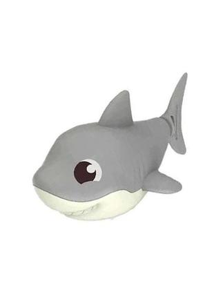 Игрушка для ванной акула 368-3 заводная, 11 см (серый) от imdi