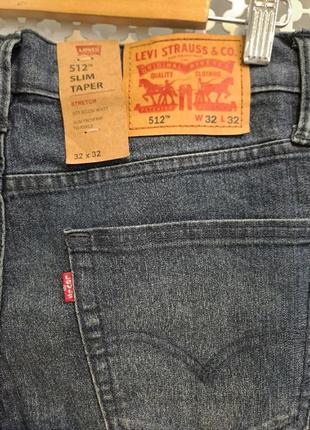 Джинси levi's levis 512 slim taper оригінал4 фото