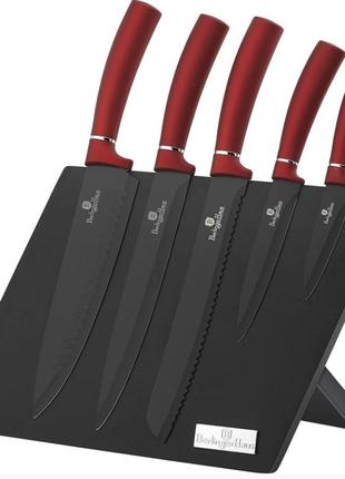 Набір ножів berlinger haus metallic line burgundy edition 6 пр (bh-2519)