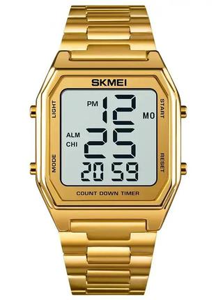 Чоловічий наручний годинник skmei 1735 (золотистий)