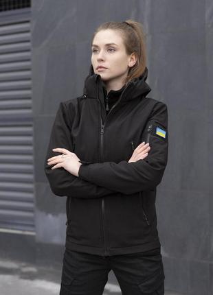 Куртка pobedov motive женский, черный2 фото