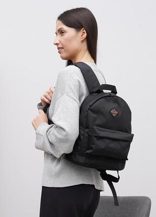 Стильний рюкзак на кожен день колір чорний рюкзак повсякденний матеріал текстиль рюкзак міський унісекс2 фото