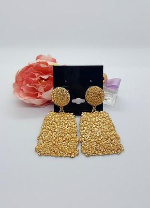 ☀️🌈 крупные серьги-гвоздики cподвесками и с текстурой от asos2 фото
