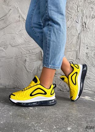 Распродажа 38 39 рр женские кроссовки jean желтые + черный текстиль1 фото