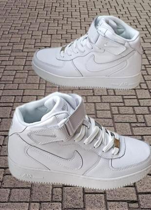 Кросівки nike air force 1 low,найк аір форсе натуральна шкіра, молодіжні кросівки