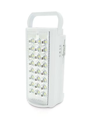 Ліхтар переносний almana dl-2424led, 2 режими (16+8led), вбудований аккум, корпус пластмас, кабель 220в,