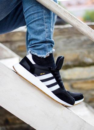 Кросівки adidas iniki runner core black кроссовки