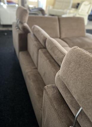 Виставковий великий диван реклайнер тканина zehdenick8 фото