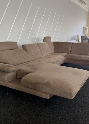 Виставковий великий диван реклайнер тканина zehdenick7 фото
