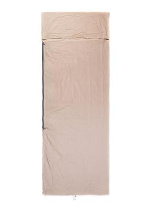 Вкладыш (спальный мешок) naturehike cotton standart long nh15s012-e khaki