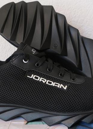 Jordan  крейзи черная сетка летние мужские или подростковые кроссовки в стиле джордан сетка кожа6 фото