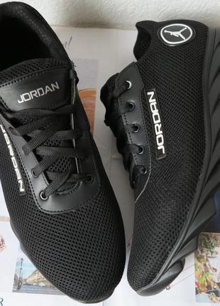 Jordan  крейзи черная сетка летние мужские или подростковые кроссовки в стиле джордан сетка кожа7 фото