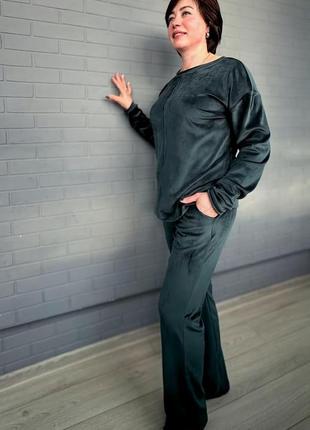 Домашній велюровий костюм3 фото