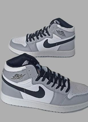 Кроссовки джордан найк  nike air jordan  кожа, мужские високие найк аир джордан найк джордан молодежные