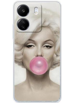 Чохол boxface для xiaomi redmi 13c/poco c65 marilyn monroe bubble gum (код товару:34550)