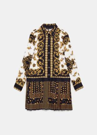 Платье принт zara
