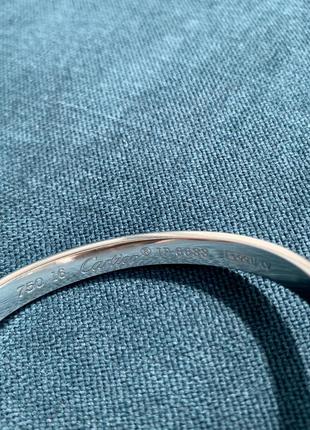 Женский металлический плоский браслет без камней красное розовое золото 16 17 см5 фото