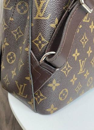 Якісний жіночий рюкзак-сумка-стиль луї вітон коричневий, сумка-рюкзак трансформер6 фото