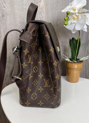 Якісний жіночий рюкзак-сумка-стиль луї вітон коричневий, сумка-рюкзак трансформер7 фото