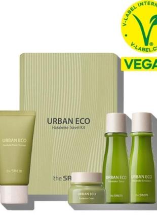 Дорожній набір з екстрактом новозеландського льону the saem urban eco harake travel kit 4items