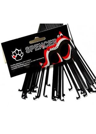 Шприхи spencer 36шт нержавіючі 274мм без ніпеля чорний (szbs274)