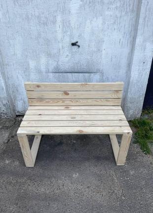 Скамейка из досок. садовая скамейка из дерева 2