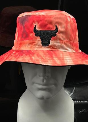 Оригинальная двухсторонняя панама mitchell & ness chicago bulls reversible tie dye2 фото