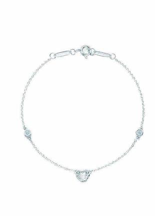 Элегантный серебряный браслет diamonds by the yard от tiffany & co: чарующий блеск и бесподобная красота