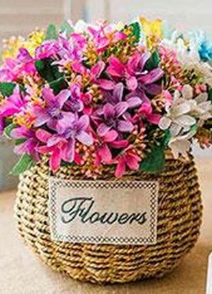 Картина по номерам цветы в корзине (lc40068)  лавка чудес