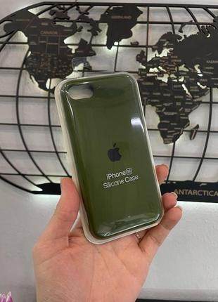 Чохол silicone case для iphone 7/8,якісний чохол з мікрофіброю для айфон 7/8