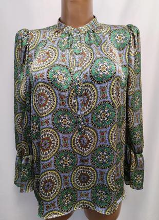 Zara рубашка блуза цветочній принт из новіх коллекций /7812/
