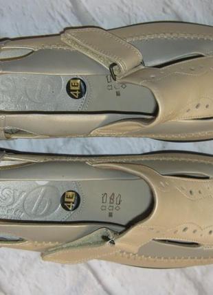 Летние кожаные туфли еasy в (англия), размер 40 (26 см)3 фото