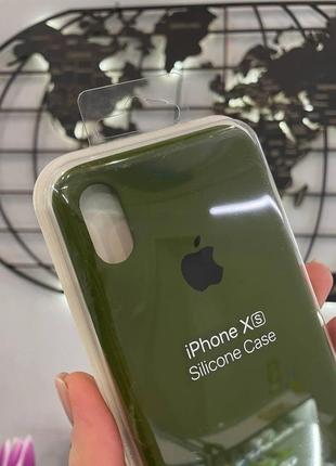 Чохол silicone case з мікрофіброю для iphone x/iphone xs,якісний чохол-накладка для айфон х/хс2 фото