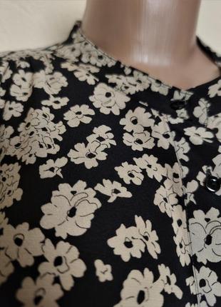 Шовкова блуза квітковий принт gerard darel /2064/6 фото