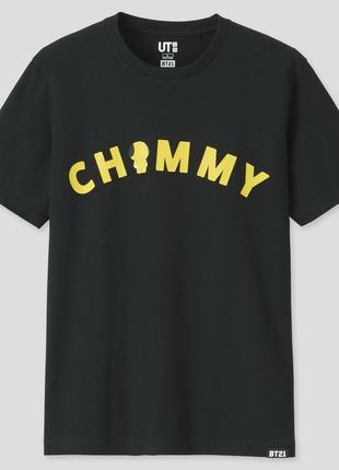 Футболки uniqlo &amp; bts bt21 line "chimmy"