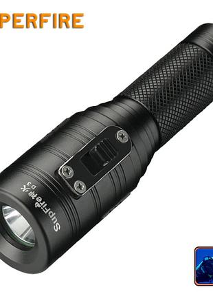 Фонарь ручной для дайвинга d3 superfire 620 lumen ipx8
